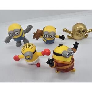 Lot of 5 McDonald's Minions Happy Meal Despicable Me Figures